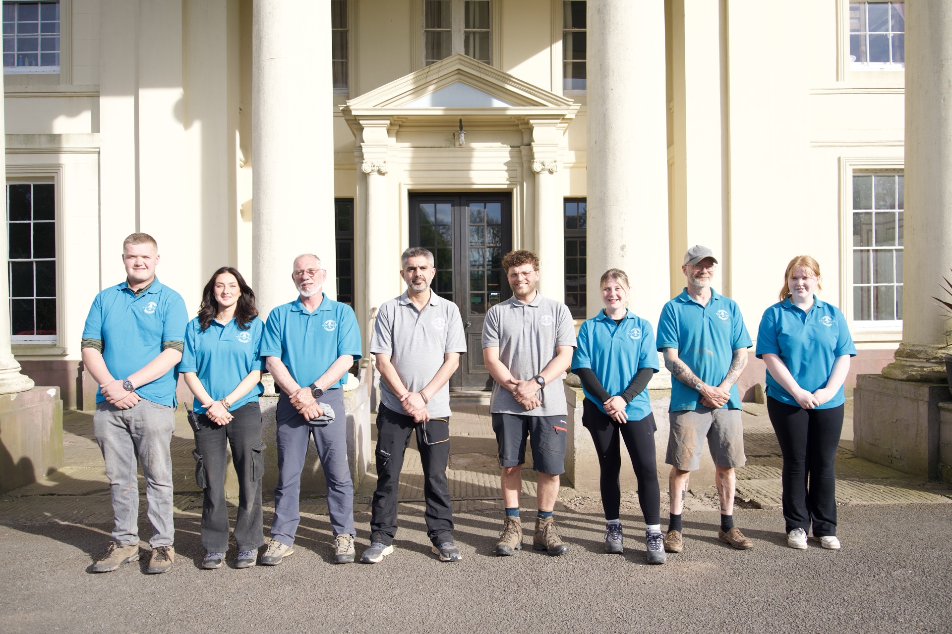 Hilston Park team outside the manor