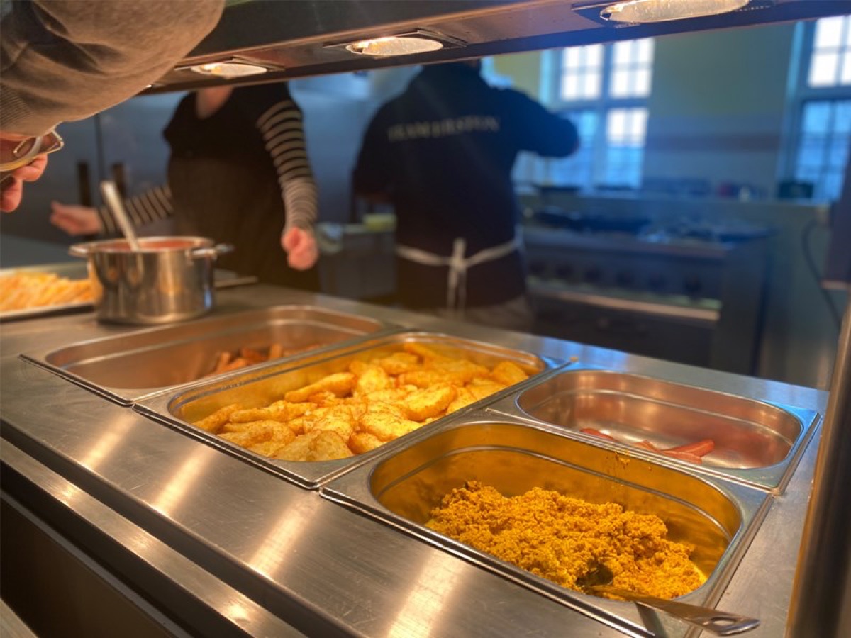 Freshly prepared catering at Hilston Park