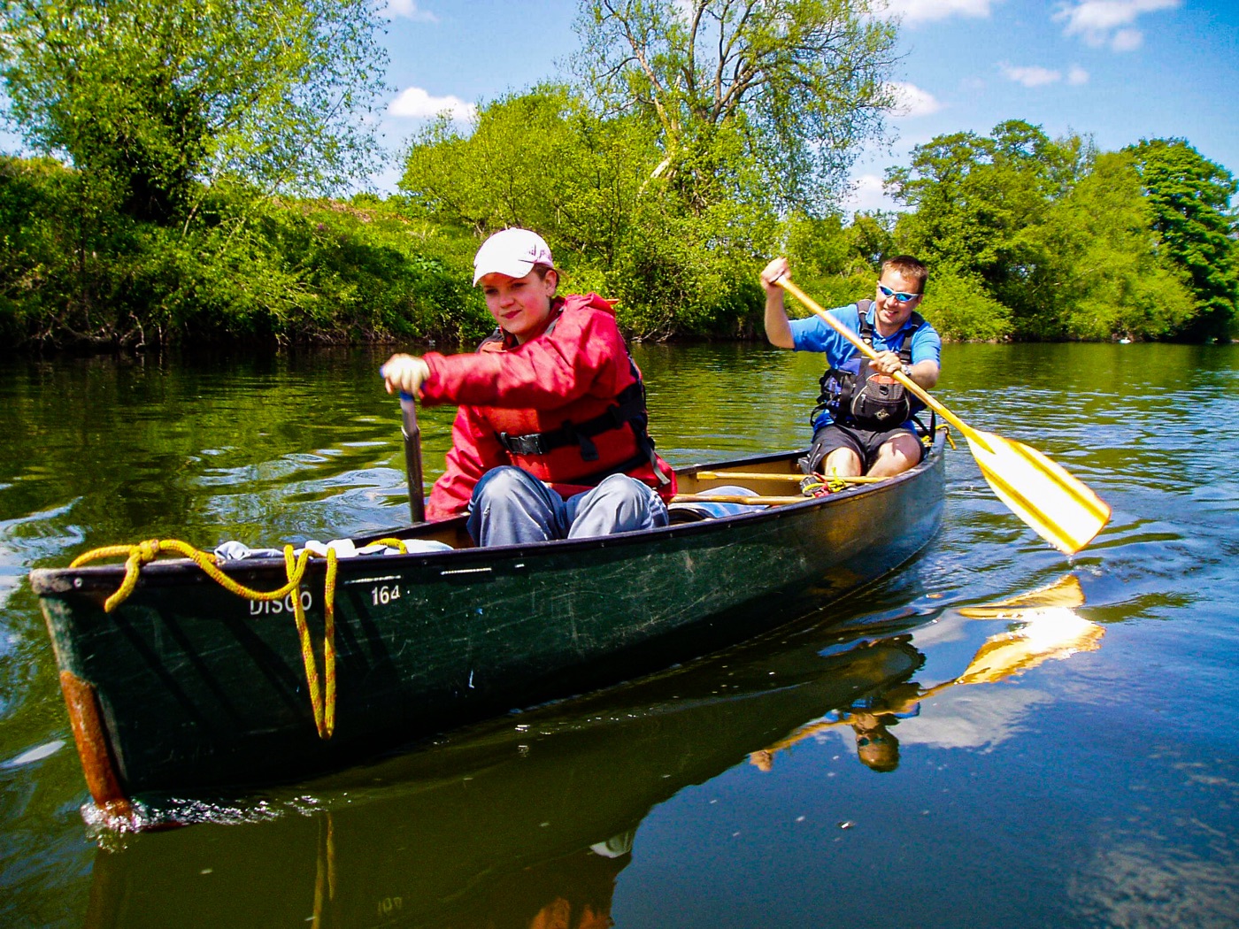 Canoeing on the River Wye
