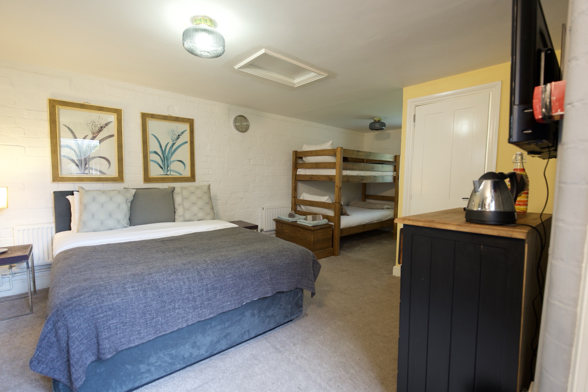 Large double garden view room